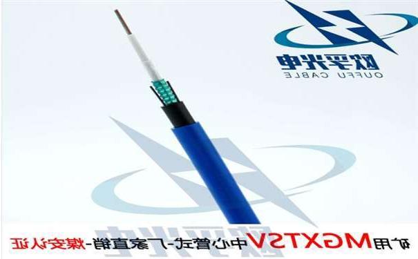 牡丹江市欧孚MGXTSV-8B1 矿用单模阻燃光缆G652D纤芯煤安证书